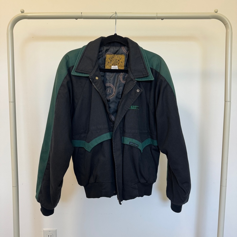 Vintage Black and Green Jacket